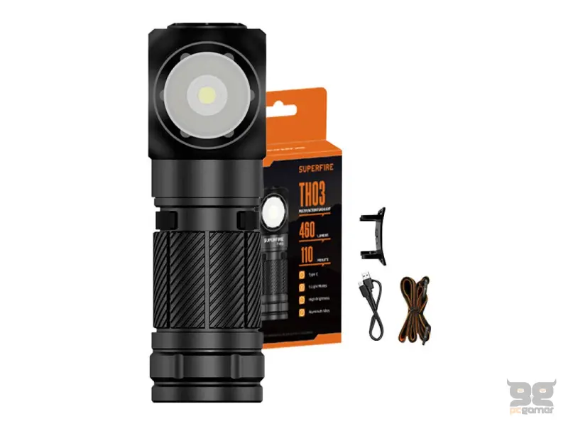 Superfire TH03 Multi Purpose Flashlight 460lm