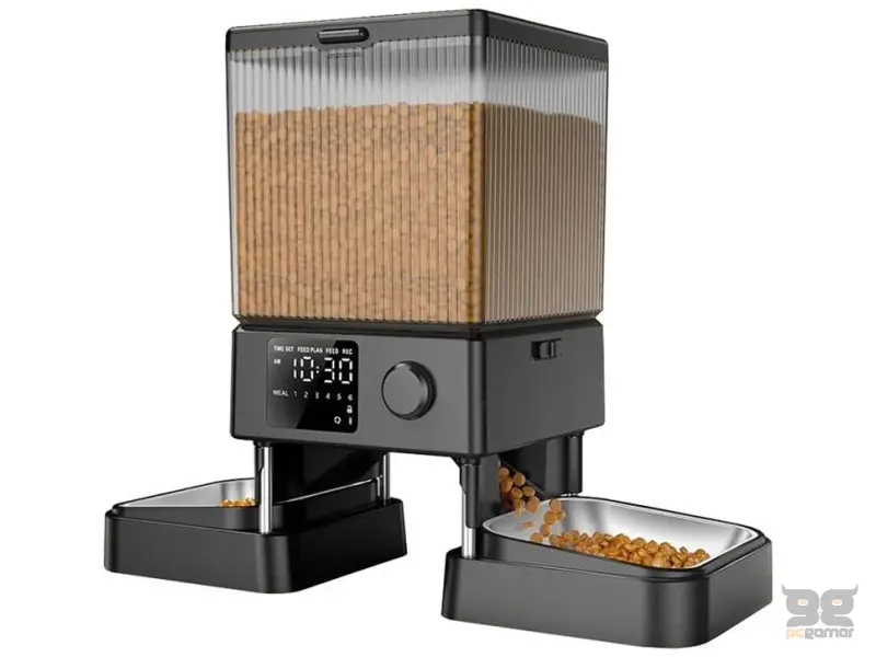Oneisall Double automatic pet feeder without WIFI