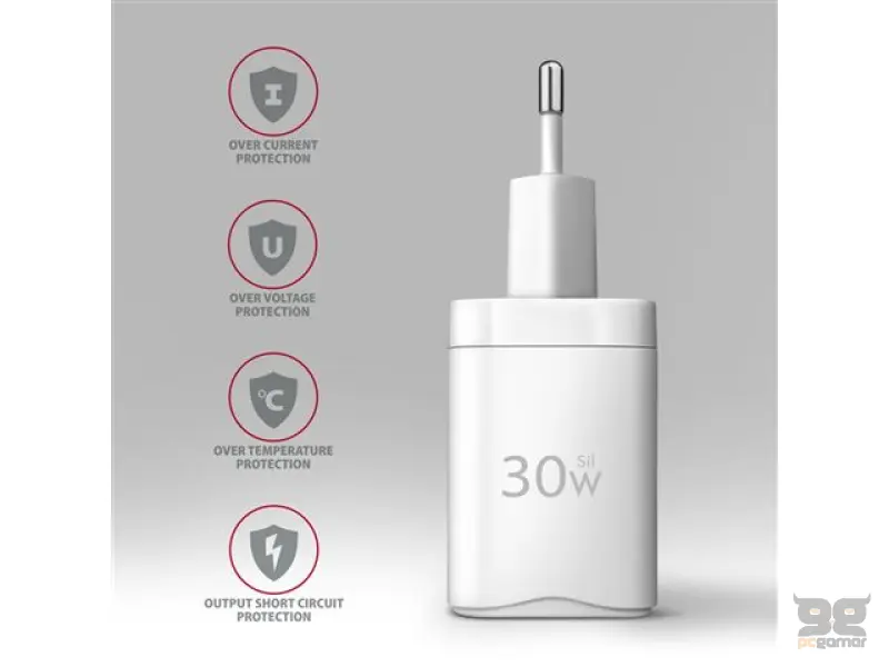 MOB DOD Zidni punjač ACU-PQ30W, USB-A+QC