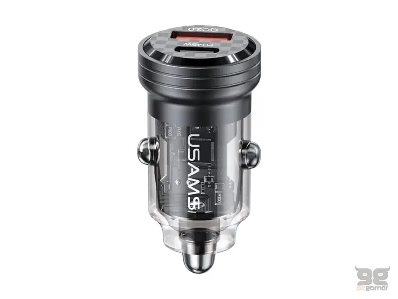 USAMS CC175CC01 45W PD A+C  transparent black