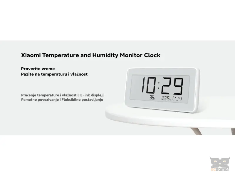 Mi Temperature and Humidity Monitor Clock