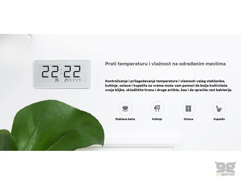Mi Temperature and Humidity Monitor Clock
