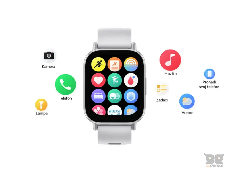 XIAOMI Redmi Watch 5 Active Matte Silver sat (BHR8790GL) 