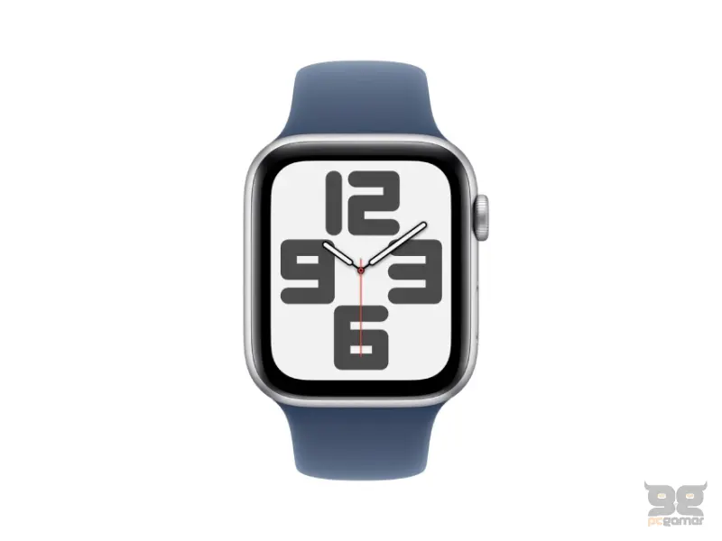 APPLE Watch SE2 v3 GPS 44mm Silver Alu Case with Denim Sport Band - S/M (mxeq3qv/a) 