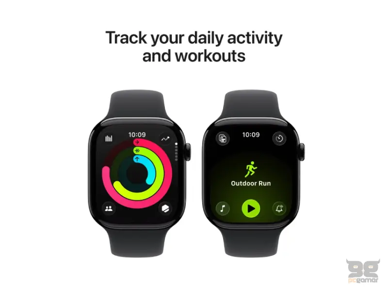 APPLE Watch Series 11 GPS 46mm Jet Black Aluminium Case with Black Sport Band - M/L (meux4et/a) 