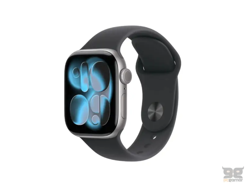 APPLE Watch Series 11 GPS 46mm Space Grey Aluminium Case with Black Sport Band - M/L (mev44rk/a) 