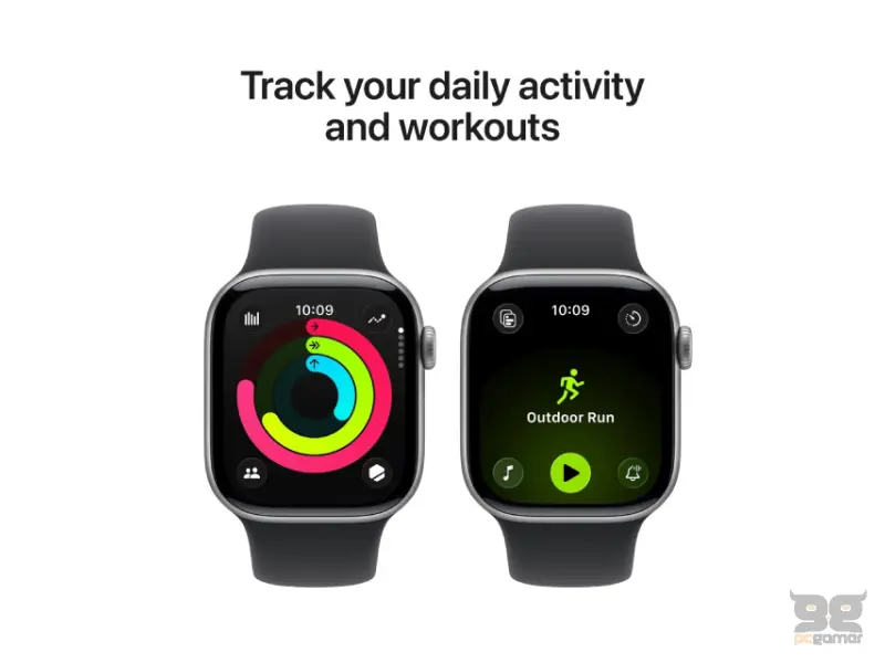 APPLE Watch Series 11 GPS 46mm Space Grey Aluminium Case with Black Sport Band - M/L (mev44rk/a) 