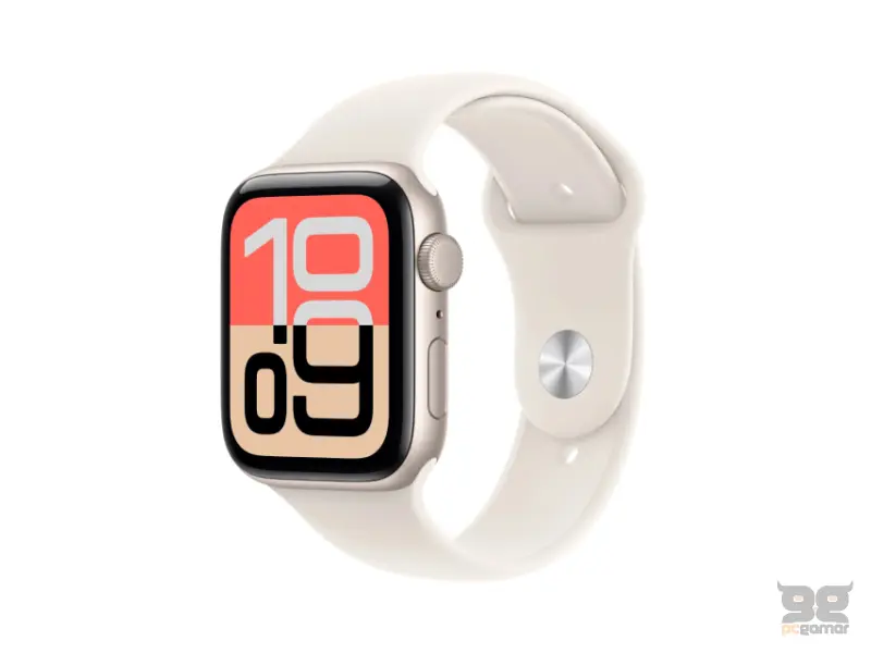 APPLE Watch SE 3 GPS 44mm Starlight Aluminium Case with Starlight Sport Band - M/L (mehj4et/a) 