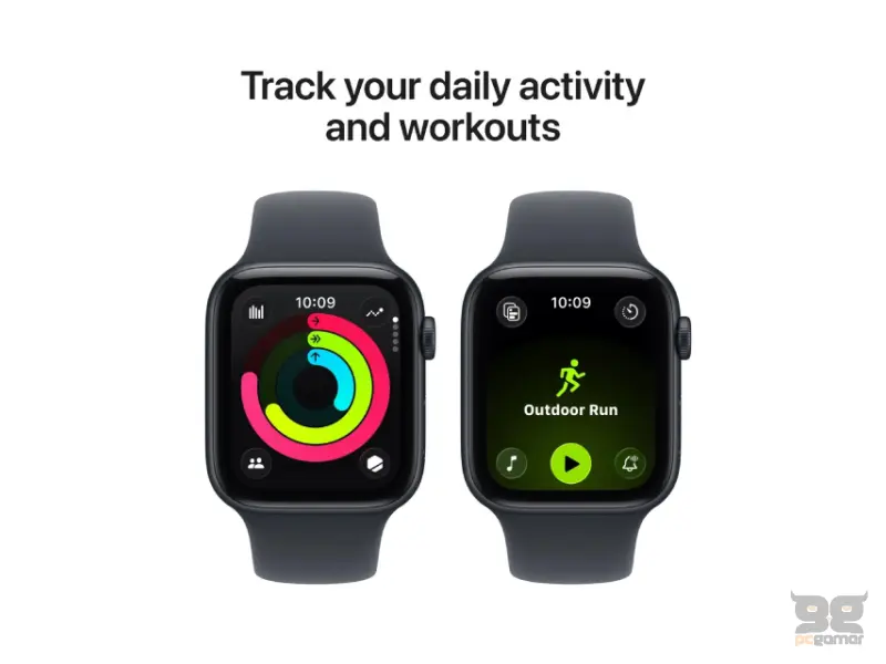 APPLE Watch SE 3 GPS  44mm Midnight Aluminium Case with Midnight Sport Band - M/L (mehq4rk/a) 