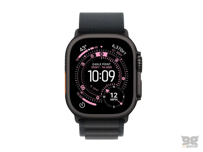 APPLE Watch Ultra 3 Cellular 49mm Black Titanium Case with Black Alpine Loop - Medium (mf0v4se/a) 