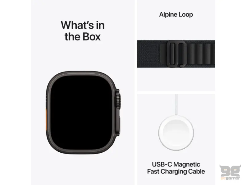 APPLE Watch Ultra 3 Cellular 49mm Black Titanium Case with Black Alpine Loop - Medium (mf0v4se/a) 