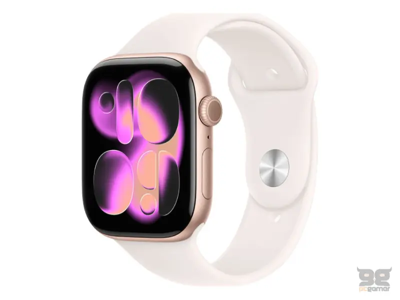 APPLE Watch S11 GPS 46mm Rose Gold Aluminium Case with Light Blush Sport Band (mev74et/a) 