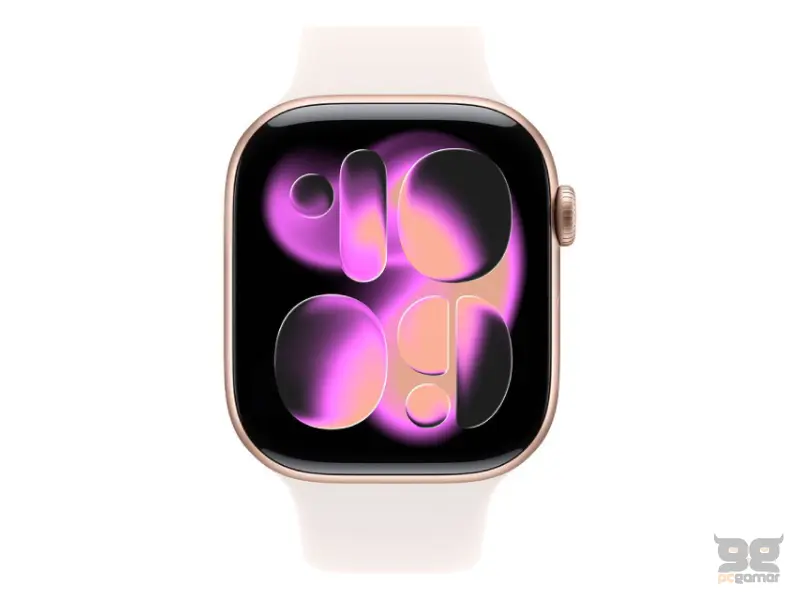 APPLE Watch S11 GPS 46mm Rose Gold Aluminium Case with Light Blush Sport Band (mev74et/a) 