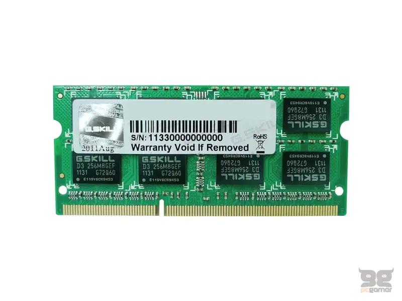 GSkill RAM 8GB DDR3 1600MHz SODIMM