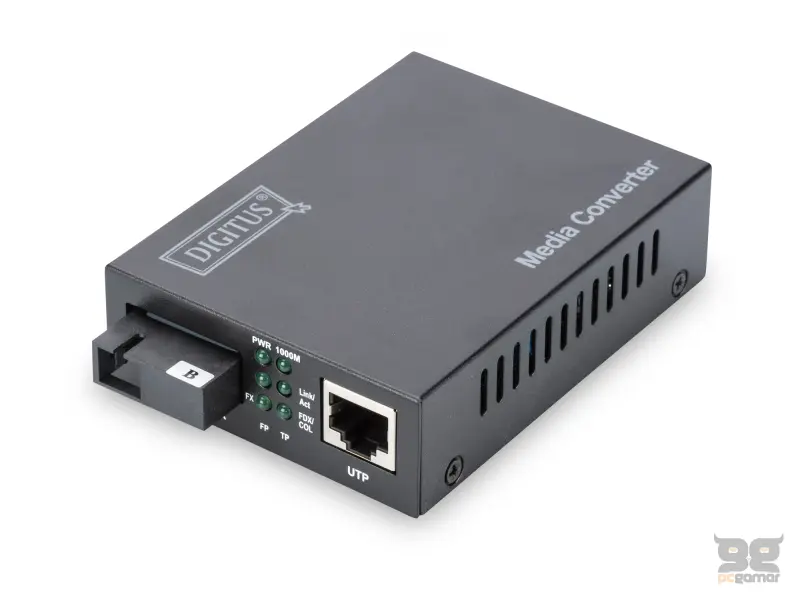 Digitus Gigabit Ethernet Media Converter, Singlemode, BiDi Tx1550nm / Rx1310nm, SC connector, up to 20km