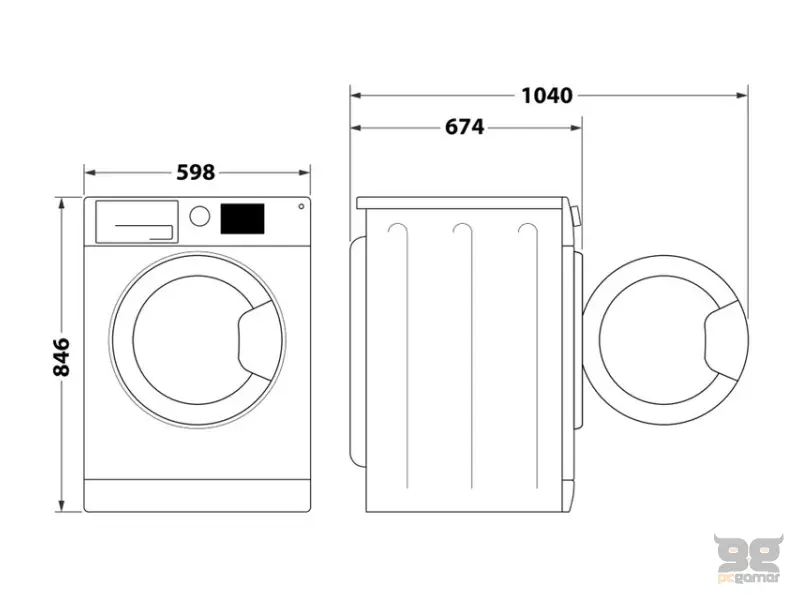 WHIRLPOOL WP D9 WBS EE mašina za sušenje veša - toplotna pumpa 