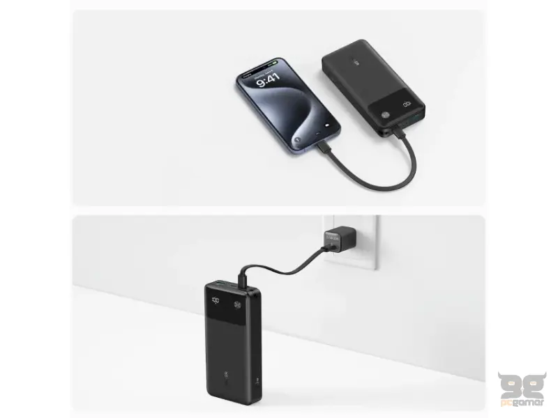 ANKER 20000mAh, 30W, Power Bank crni 