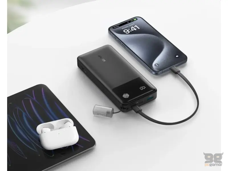 ANKER 20000mAh, 30W, Power Bank crni 