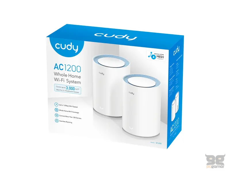 CUDY Access Point M1200(2-Pack) AC1200 Wi-Fi Mesh
