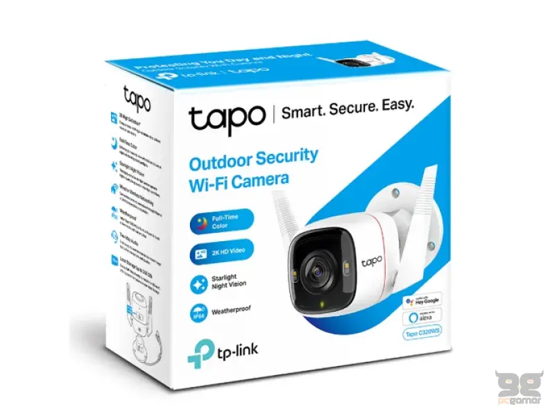 Tapo C320WS outdoor WiFi IP dan / noć kamera 2K QHD 4MP