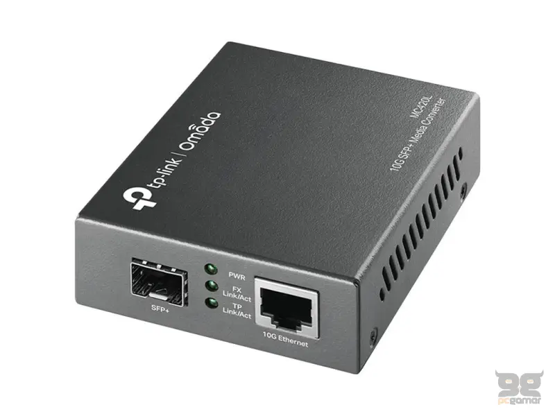 TP-LINK MC420L Omada 10G Multi-Gigabit SFP Media Converter, 1 1G/2.5G/5G/10Gbps RJ45 port, 1x SFP