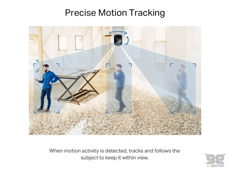 TP-LINK TAPO C212 Pan/Tilt Home Security Wi-Fi Camera, 2K, 3MP, Person Detection, Motion Tracking