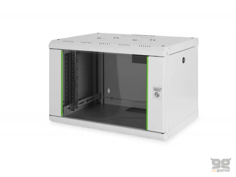 Digitus 7U wall mounting cabinet, 19"  Unique 420x600x450 mm, color grey (RAL 7035)