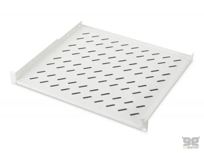 Digitus 1U fixed shelf (POLICA) 19"  for racks 600 mm depth 44x482x399 mm, up to 15 kg, grey (RAL 7035)