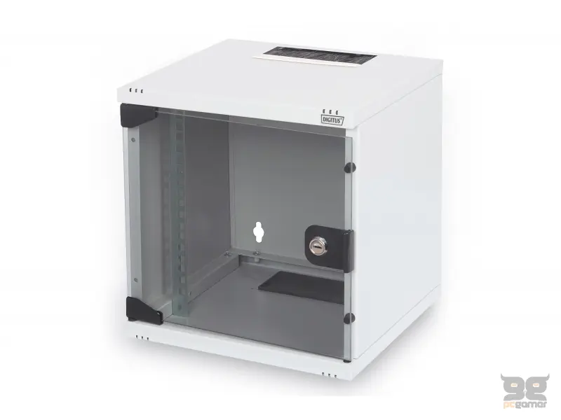 Digitus 6U network rack, 10", wall, 330x312x300 mm, sivi