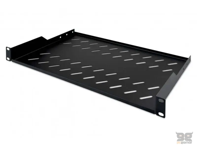 Digitus Polica fiksna 483mm (19"), 1U, 45x482x250 mm, do 15kg, black
