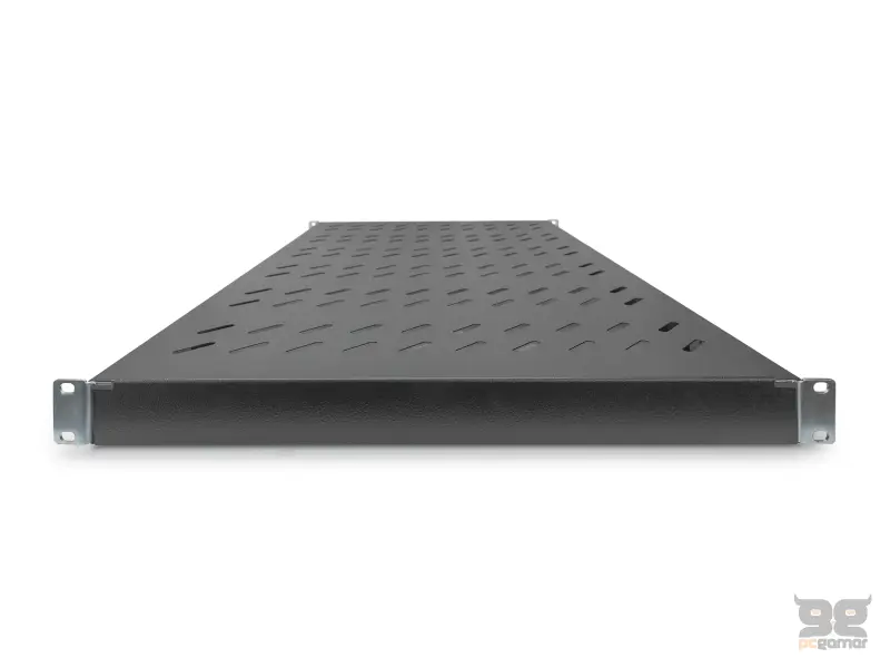 Digitus Polica fiksna 19", dubina 708-900 mm, do 50kg, crna