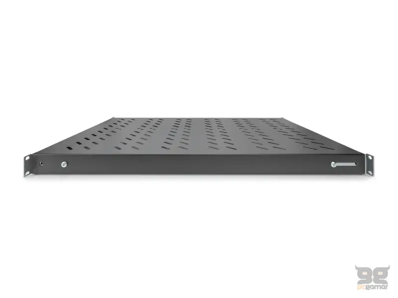 Digitus Polica fiksna 19", dubina 708-900 mm, do 50kg, crna