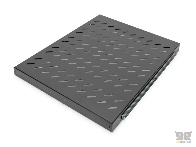 Digitus Polica na izvlacenje 483mm (19") 1U, 40x484x568mm, do 25kg, crna