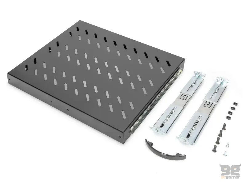 Digitus Polica na izvlacenje 483mm (19") 1U, 40x485x368mm, do 25kg, crna