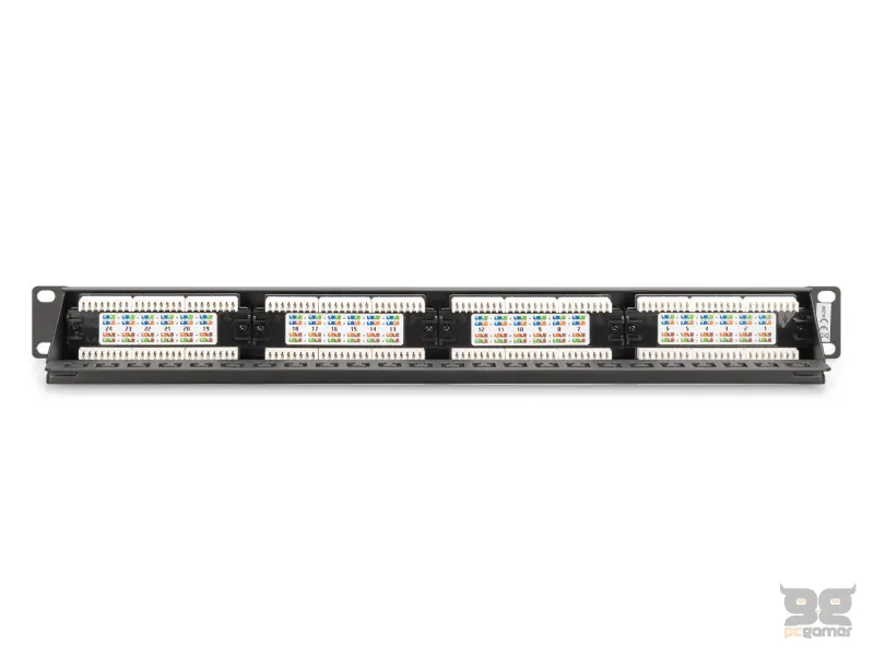 Digitus Patch panel puni, unshielded 24-port, 1U, rack mount, crni