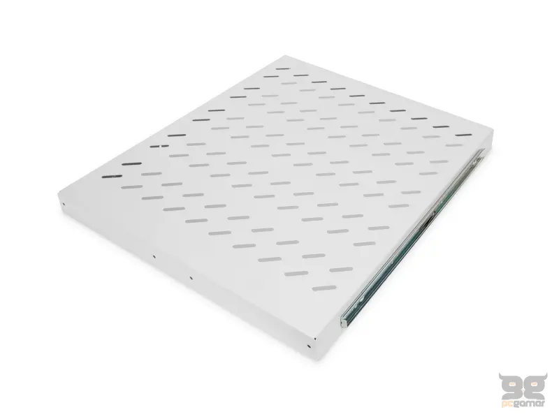 Digitus Polica na izvlacenje 483 mm (19"), nosivost do 25 kg, 40x484x568 mm, siva