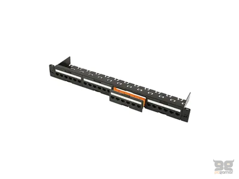 MAXPRO LINE Pec panel 19 inča, Cat.6a, UTP, 24xRJ45, LSA, 1U 