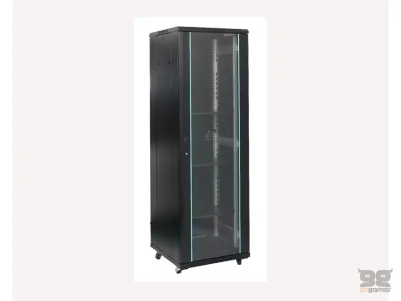 MAXPRO LINE Rack orman samostojeći, 22U, 600x600, staklena vrata (pakovanje od 3 kutije) 