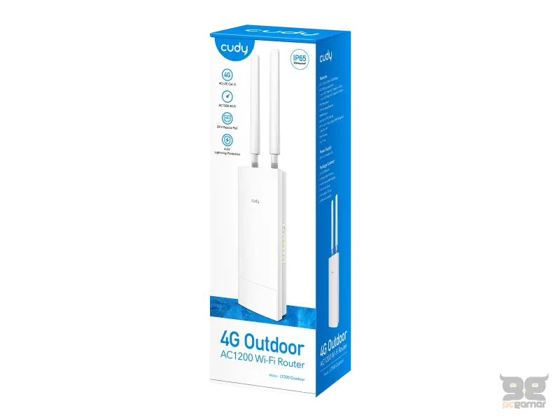 CUDY Router LT500 Outdoor AC1200 WiFi Mesh 4G LTE