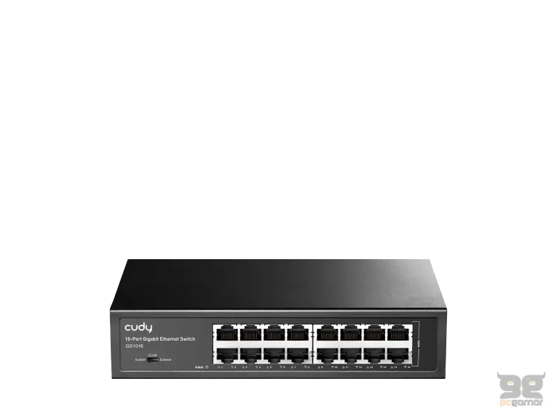 CUDY Switch GS1016 16-Port Gigabit Metal Rackmount