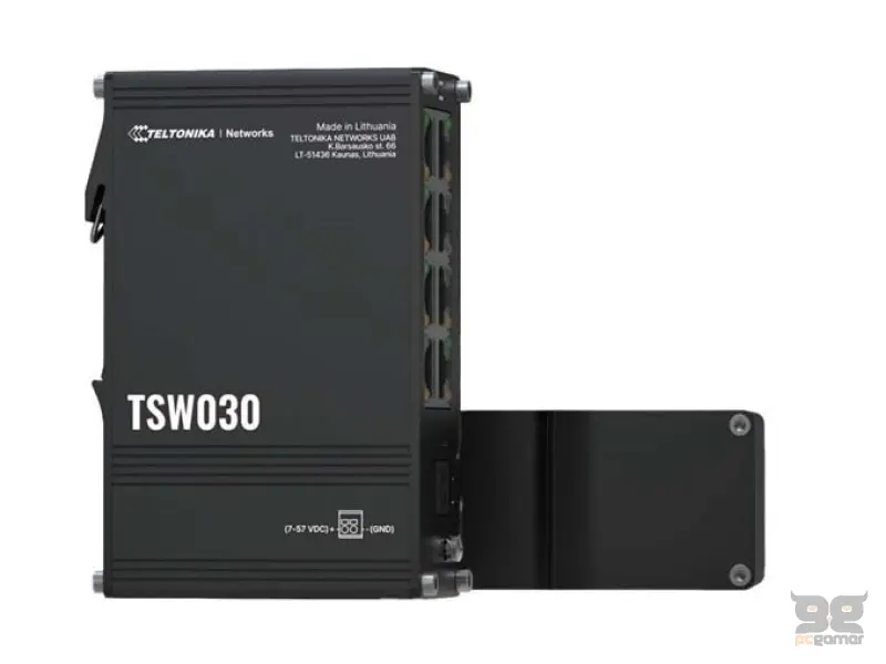 Teltonika Switch TSW030 8 10/100, IP30, integrated DIN rail mounting, wall mount