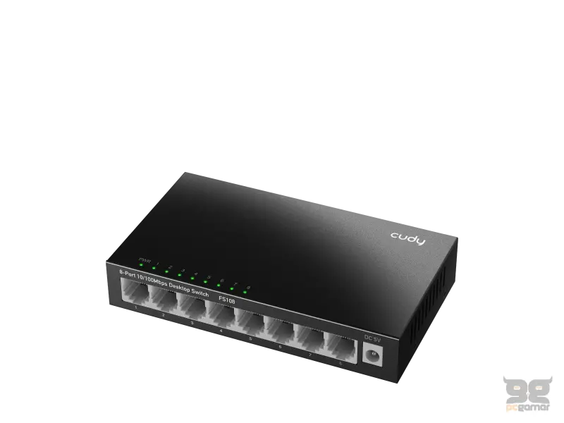 CUDY Switch FS108 8-Port 10/100 Metal