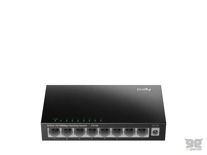 CUDY Switch FS108 8-Port 10/100 Metal