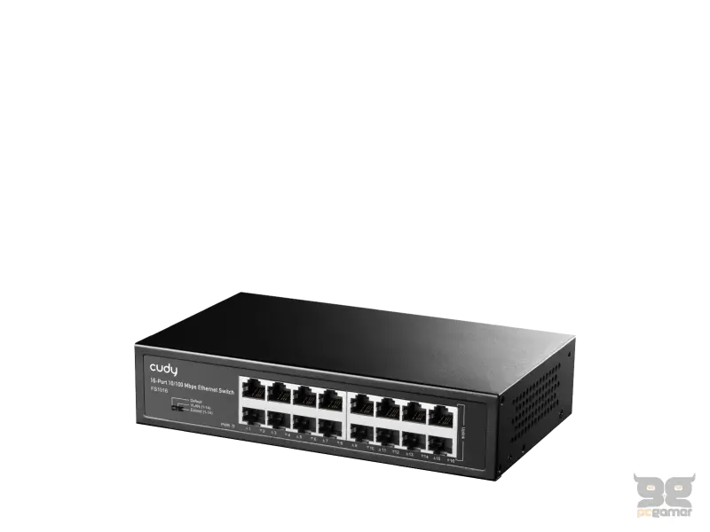 CUDY Switch FS1016 16-Port 10/100 Metal Rackmount