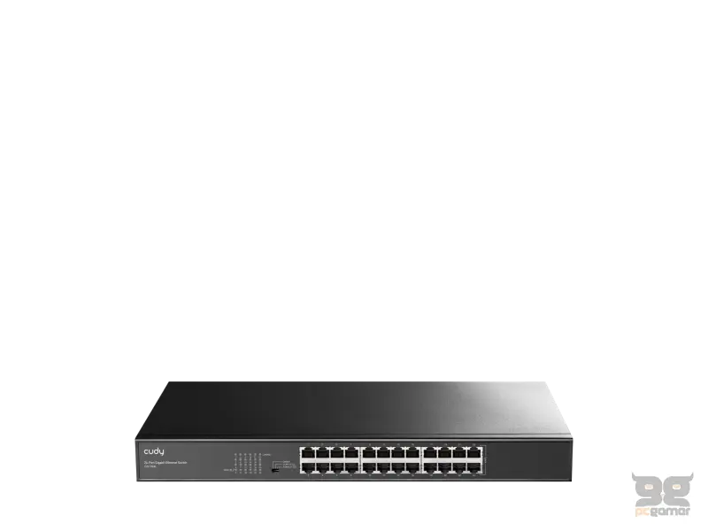 CUDY Switch GS1024L 24-Port Gigabit Metal 19" Rackmount