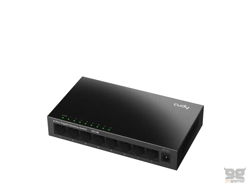 CUDY Switch GS108 8-Port 10/100/1000 Gigabit Metal