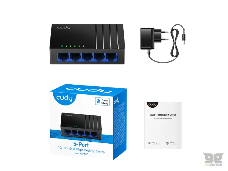 CUDY Switch GS105D 5-Port Gigabit Desktop
