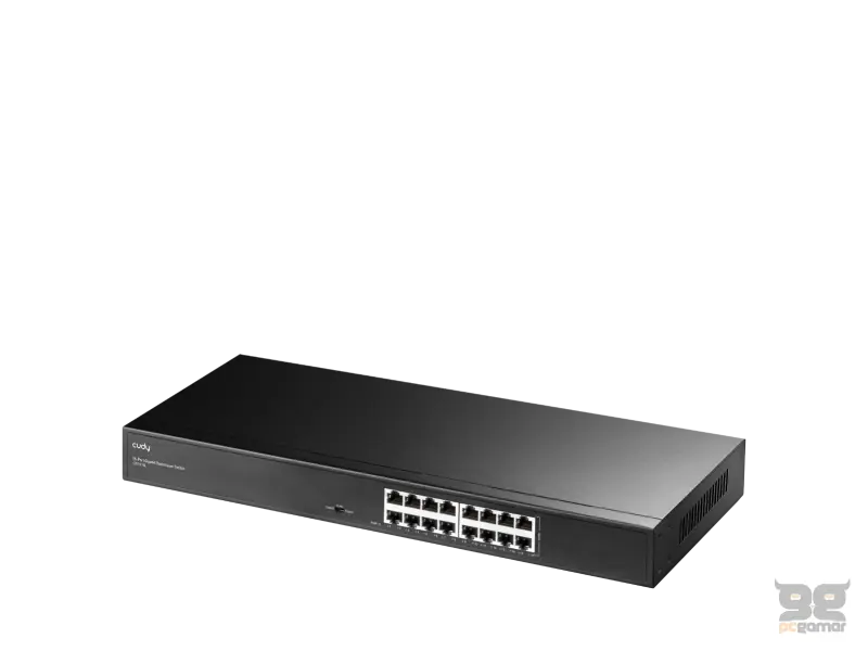 CUDY Switch GS1016L 16-Port Gigabit Metal Rackmount 19"