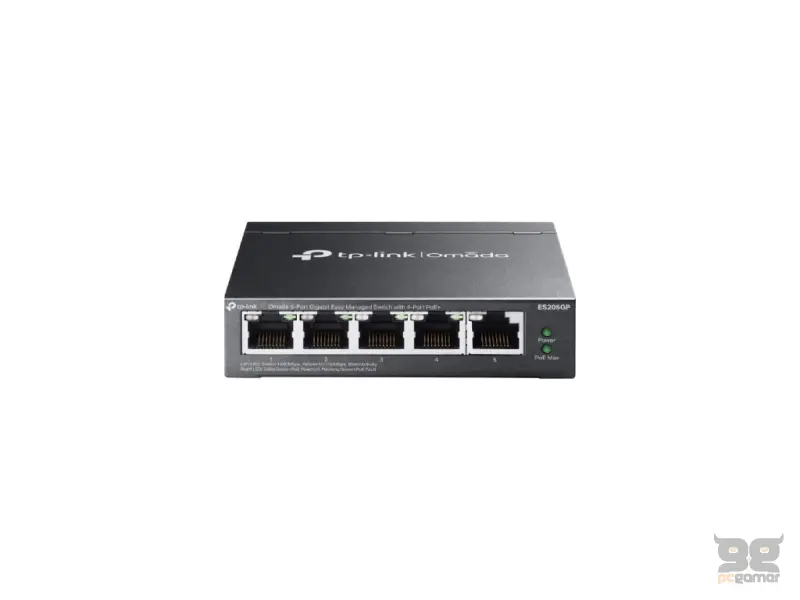 TP-LINK ES205GP Omada 5-Port Gigabit Easy Managed Switch with 4-Port PoE+, 65W Power Budget