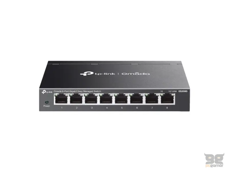 TP-LINK ES208G Omada 8-Port Gigabit Easy Managed Switch, Durable metal casing